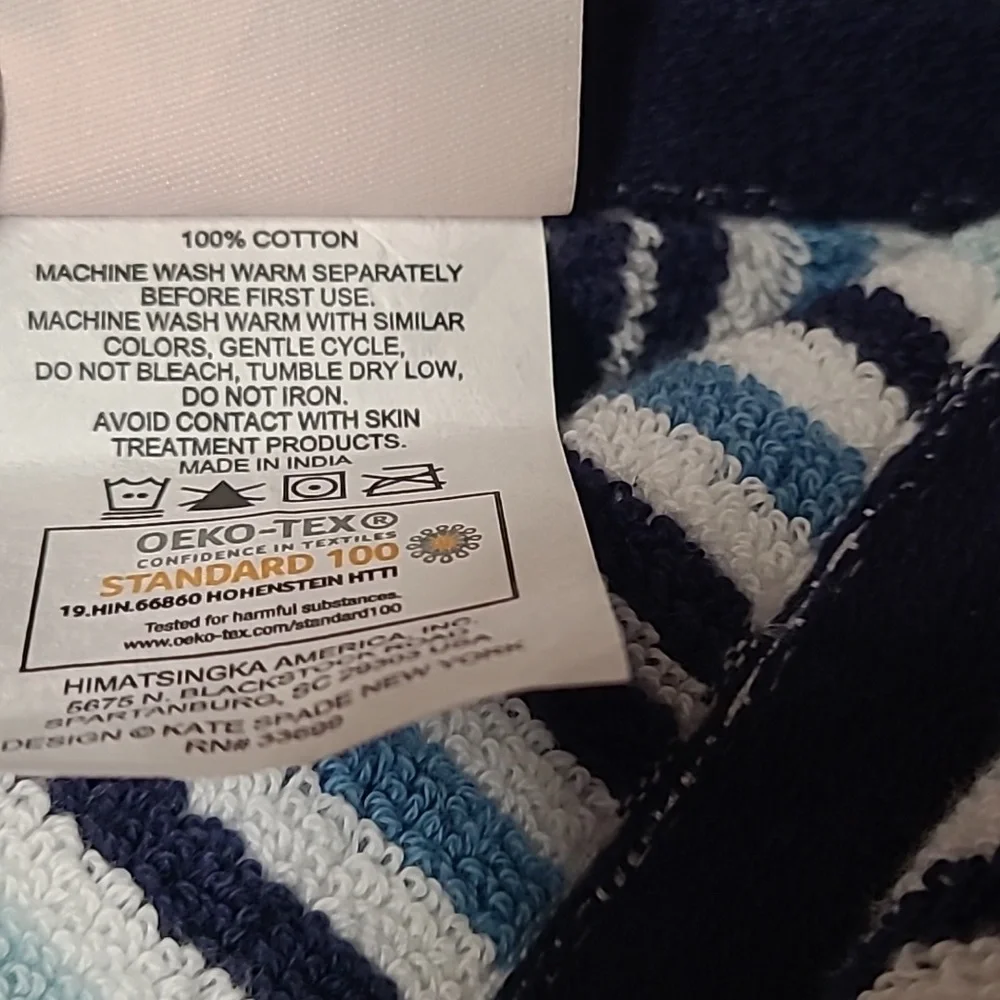 Kate Spade Stripes & Solid Bath Towel Set